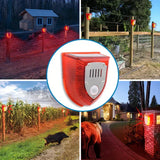 Zonne-energie 129 dB Veiligheidsalarmlicht met Bewegingssensor