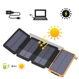 25000mAh Hoge Capaciteit Zonne Powerbank - Snelladen
