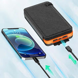 25000mAh Hoge Capaciteit Zonne Powerbank - Snelladen