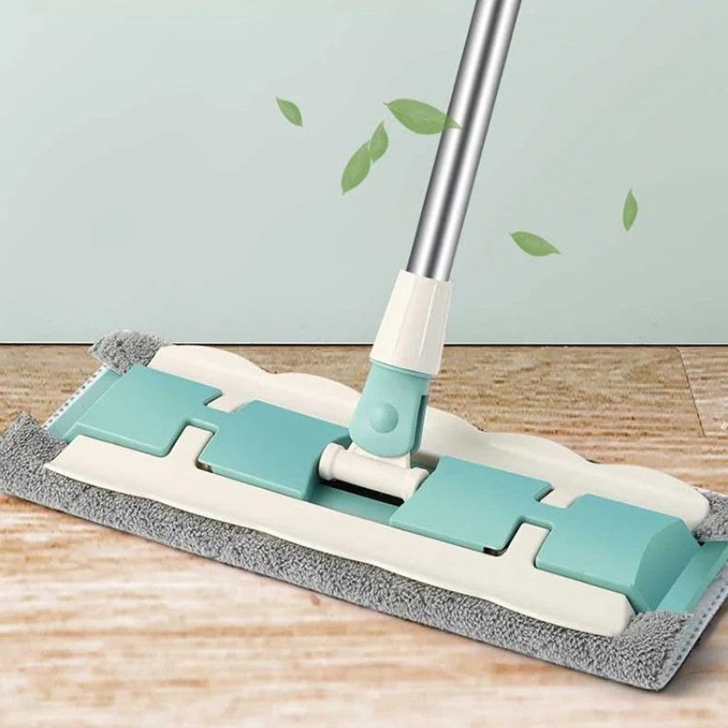 Vloermop van roestvrij staal – Met herbruikbare microvezeldoek