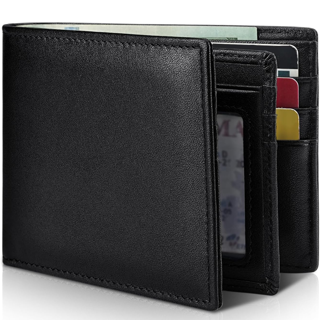 Heren Portemonnee - Echt Leer RFID Bifold | StitchCraft