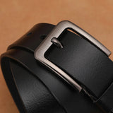 Leren Riem voor Heren - Echte Koeienhuid - Vintage Gesp Stijl