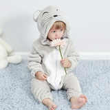 Babykleedje | Baby Fleece Overall | Dier Onesie | Wolklin