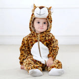 Babykleedje | Baby Fleece Overall | Dier Onesie | Wolklin
