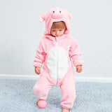 Babykleedje | Baby Fleece Overall | Dier Onesie | Wolklin