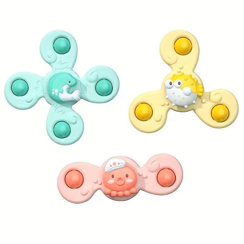 Kleurrijke Baby Draaiwiel met Zuignap – DraaiPlezier Mini