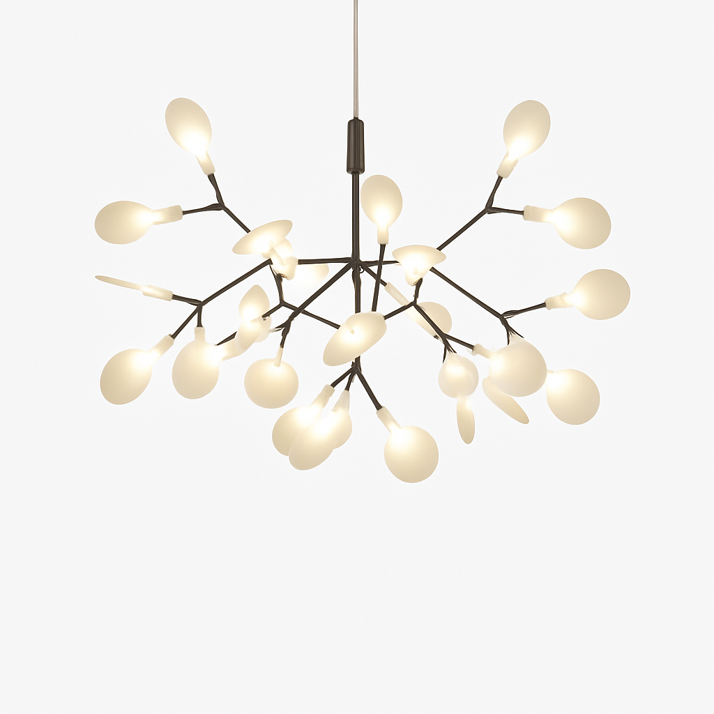 Hanglamp modern LED boom kleur koper of zwart Thuis