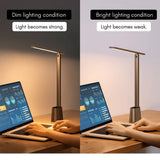 FOLDLITE – Intelligente, opvouwbare LED-bureaulamp met accu & dimfunctie