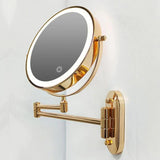 Wandspiegel met LED-verlichting en vergroting