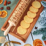 Deegroller met Patroon | Deegroller met Uitsteekvormen voor Kerstmis | DeegVorm