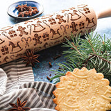 Deegroller met Patroon | Deegroller met Uitsteekvormen voor Kerstmis | DeegVorm