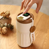 Thermos met een nauwkeurige temperatuurweergave