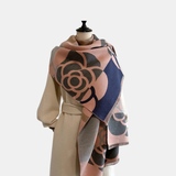 Reversible Geprinte Kasjmier Sjaal – Elegantie en Warmte