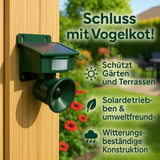 TerraGuard | Weerbestendige Vogelverschrikker met PIR & Zonne-energie