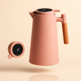 Thermoskan met temperatuurweergave | Isolatiekan 1 liter voor koffie & thee | Heatina