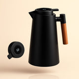 Thermoskan met temperatuurweergave | Isolatiekan 1 liter voor koffie & thee | Heatina