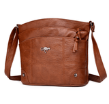 Toli - Vintage leren schoudertas