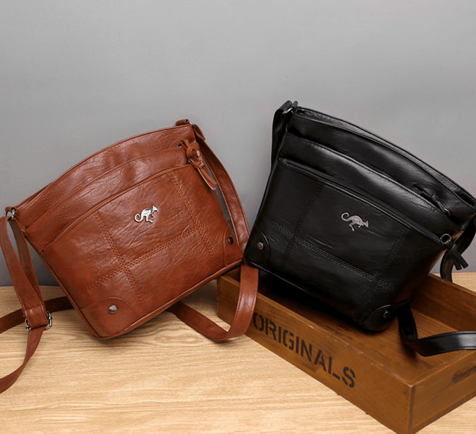 Toli - Vintage leren schoudertas