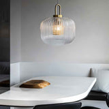 Tosqa Hanglamp – Elegante Gestreepte Glazen Ontwerp voor Sfeerverlichting