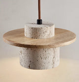 Travertin Hanglamp - Natuurlijke Elegantie