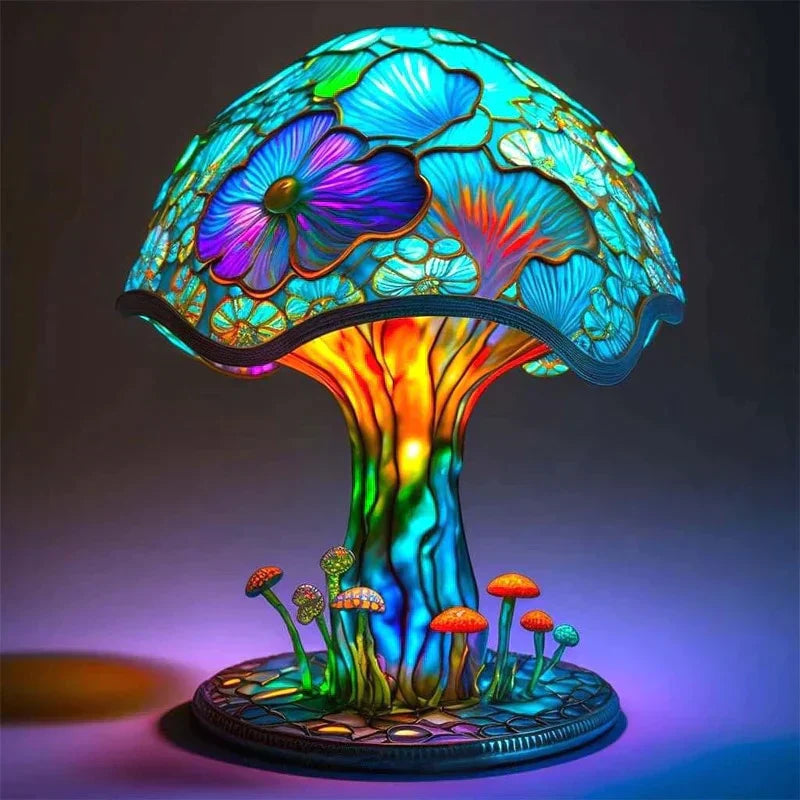 AuraGlass - Magische gekleurde glazen lamp voor een ontspannen sfeer