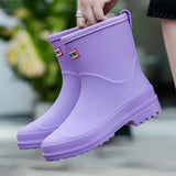 Rain Walk 2.0 | Trendy Halfhoge Waterdichte Regenlaarzen