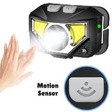 Ultra-heldere bewegingssensor hoofdlamp - 2-pack