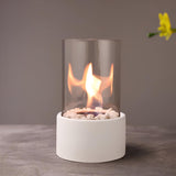 Klassieke olielamp met open vlam - Lumora