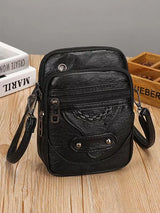 Vintage Leren Schoudertas - Stijlvolle Envelopsluiting