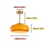 Elegante Hanglamp met Glazen Kappen