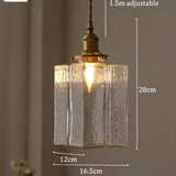 Vintage hanglampen van glas met messing afwerking