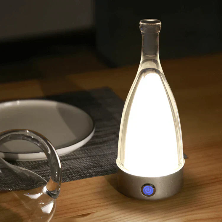 Oplaadbare Wijnfles Nachtlamp – Touch-Control LED Lamp met Dimbare Modus