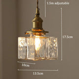 Vintage hanglampen van glas met messing afwerking