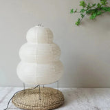 SabiGlow - Artistieke Wabi Sabi Rispapier Vloerlamp met verstelbaar statief