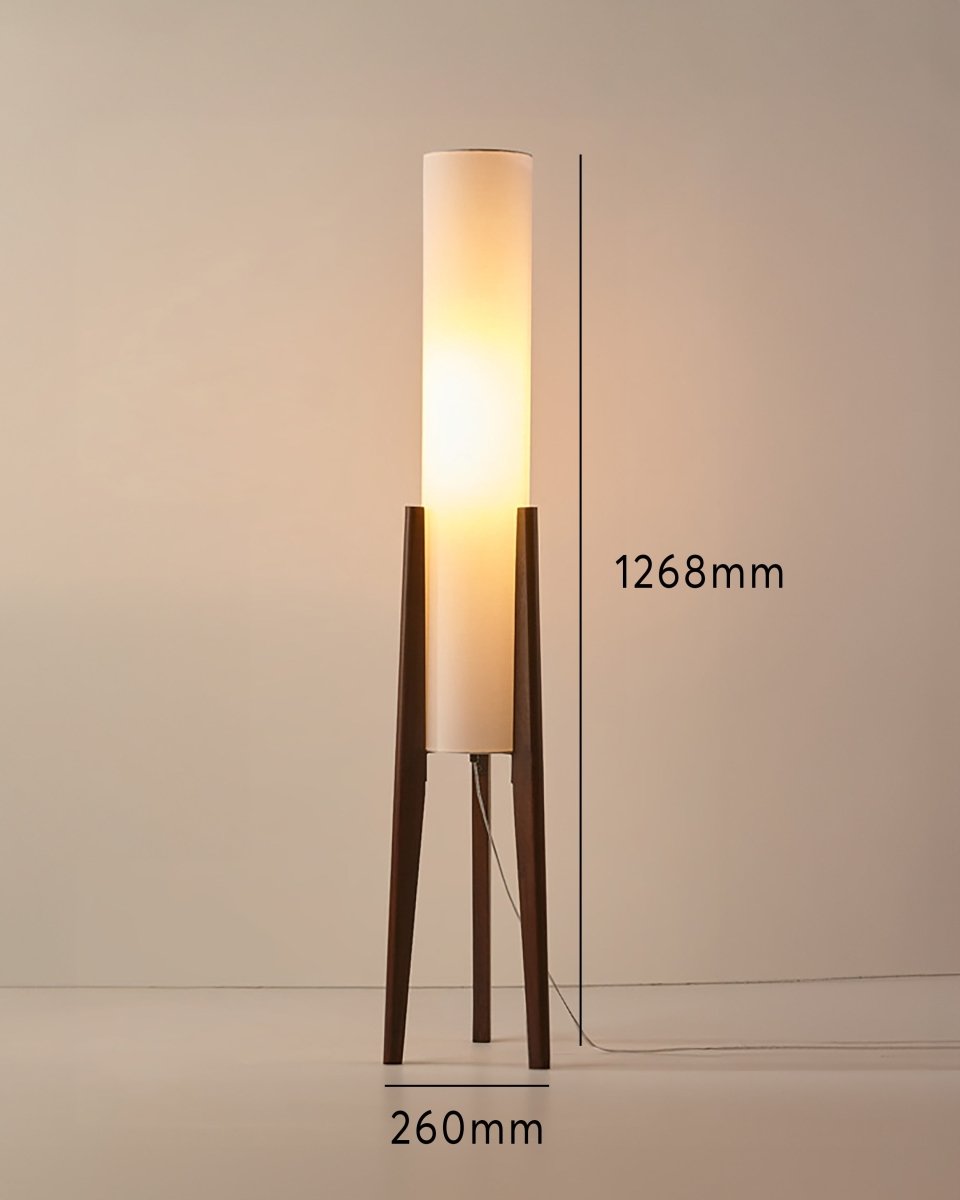Walnoot Houten Design Vloerlamp - Lichte Kunst voor Elk Interieur