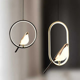 Luxe Hanglamp met Gouden Vogel
