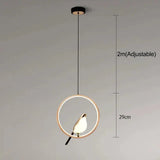 Luxe Hanglamp met Gouden Vogel