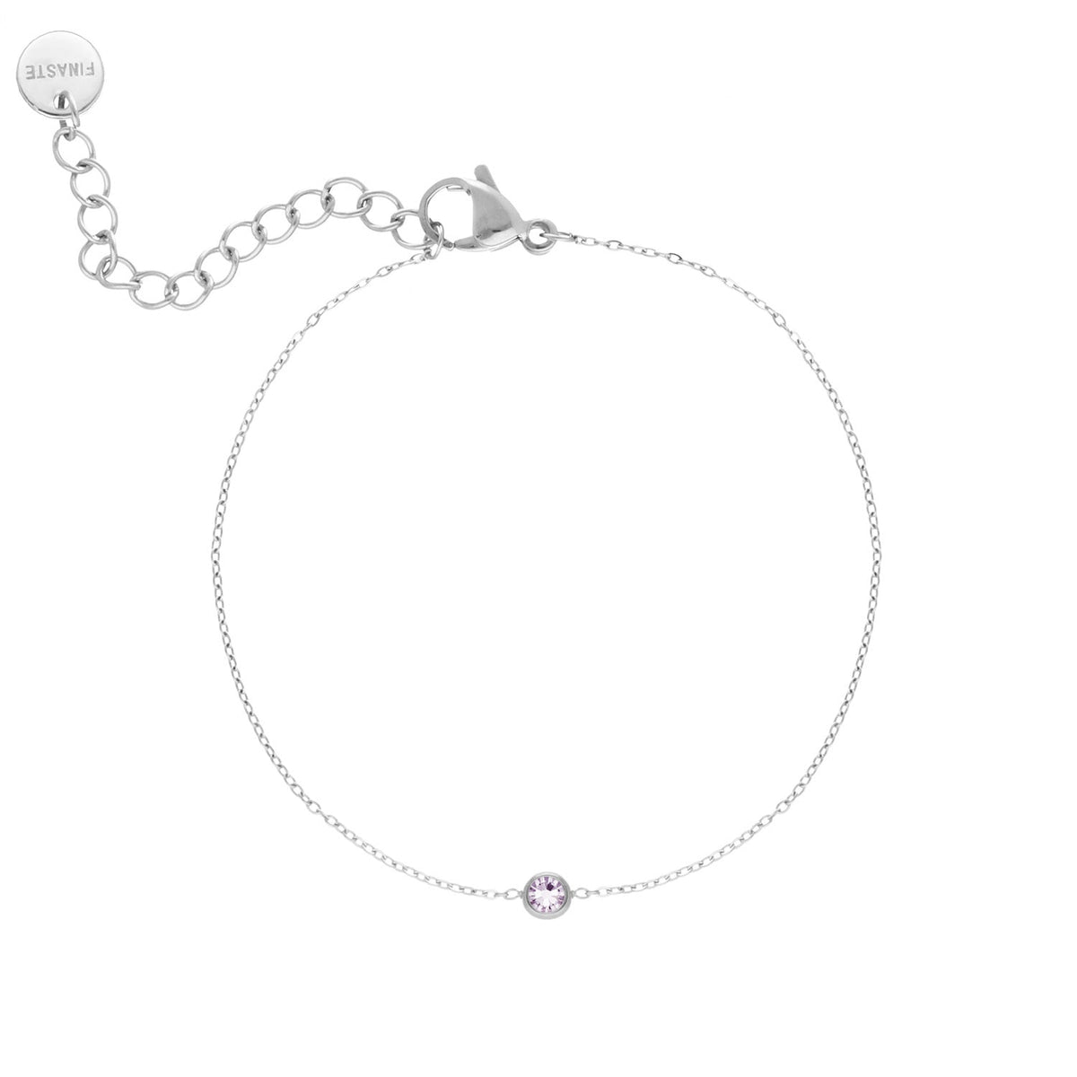 Ronde Edelsteen-Geboortesteen-Armband