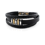Lederen Heren Armband - Tijdloze Elegantie & Stijl