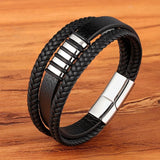 Lederen Heren Armband - Tijdloze Elegantie & Stijl