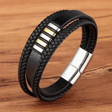 Lederen Heren Armband - Tijdloze Elegantie & Stijl