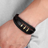 Lederen Heren Armband - Tijdloze Elegantie & Stijl