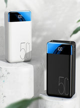 50.000mAh Power Bank - Snelle Oplading voor Telefoons & Tablets
