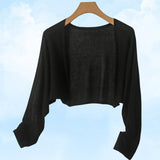 Linnen gebreide cardigan met knopen