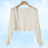 Linnen gebreide cardigan met knopen