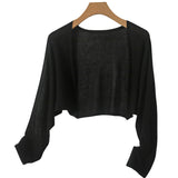 Linnen gebreide cardigan met knopen