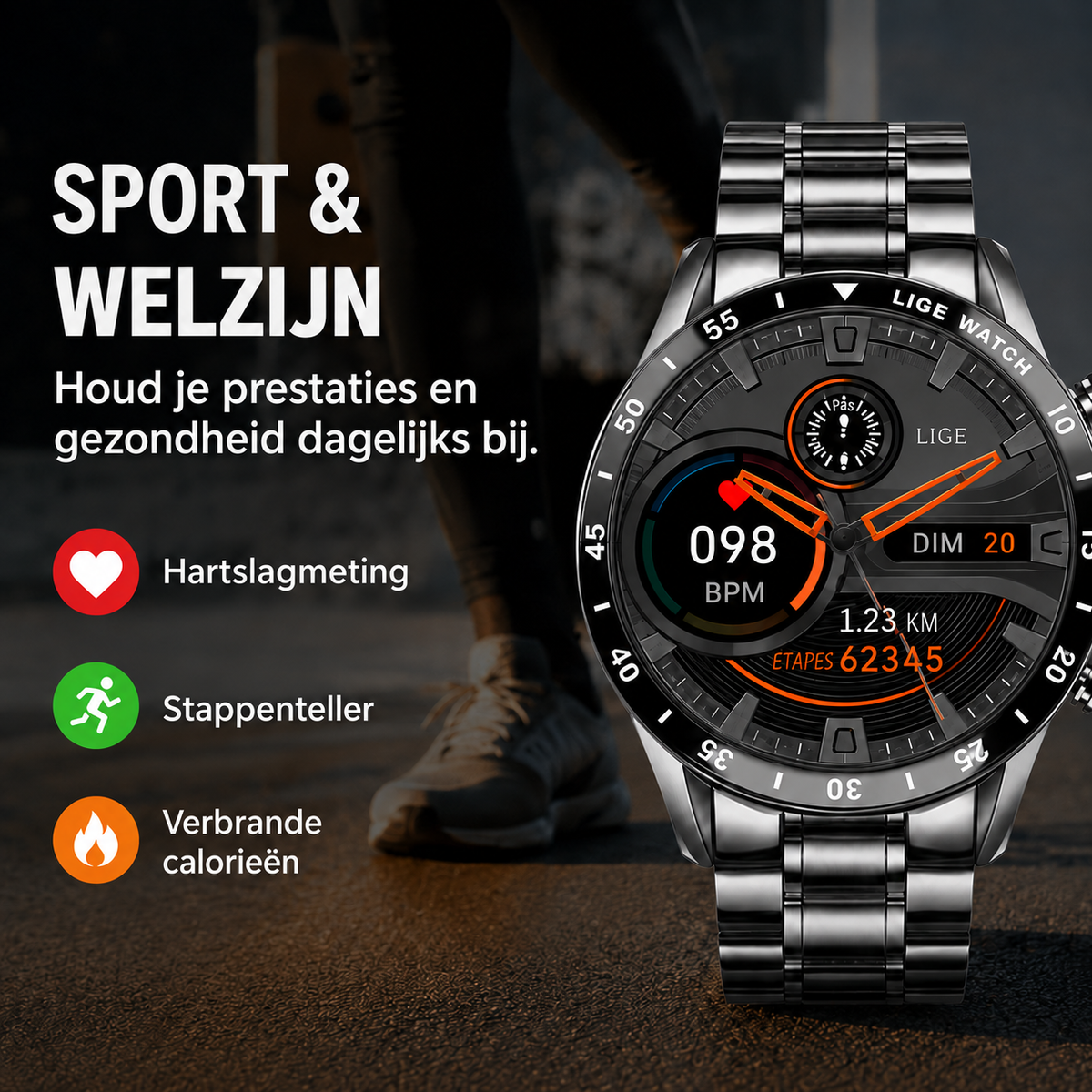 Luxe 4G Smartwatch - Voor Bellen en Connectiviteit met Stijl