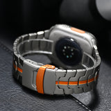 Kevanox Horlogeband | Horlogebandjes | Titanium Apple Watch band met luxe uitstraling