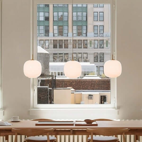 Moderne Hanglamp - Opaalglas Design
