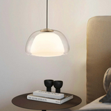 Moderne Jelly Hanglamp – Elegante Witte Glazen Kap met Verstelbare Daling